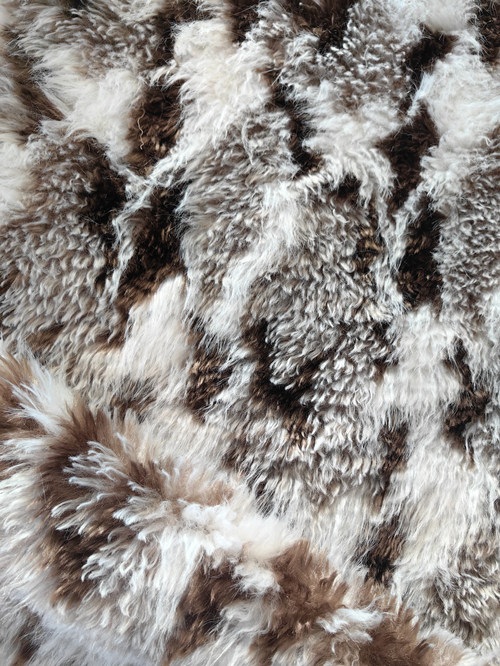 multi-color faux sheep fur