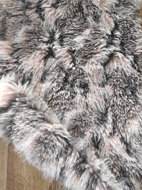 multi-color faux sheep fur