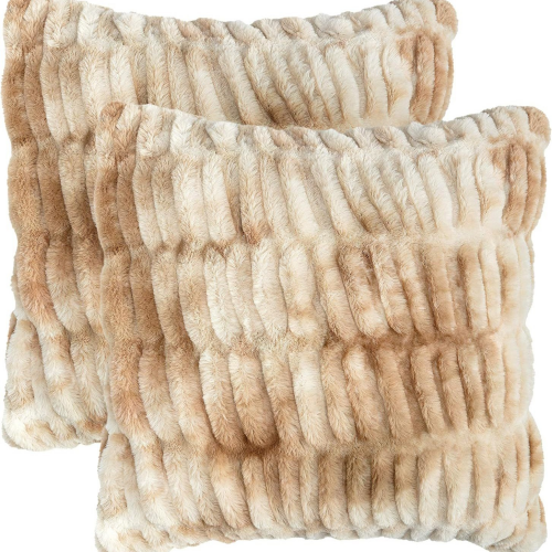 4-way Stretchable faux rabbit fur with animal printing (1)