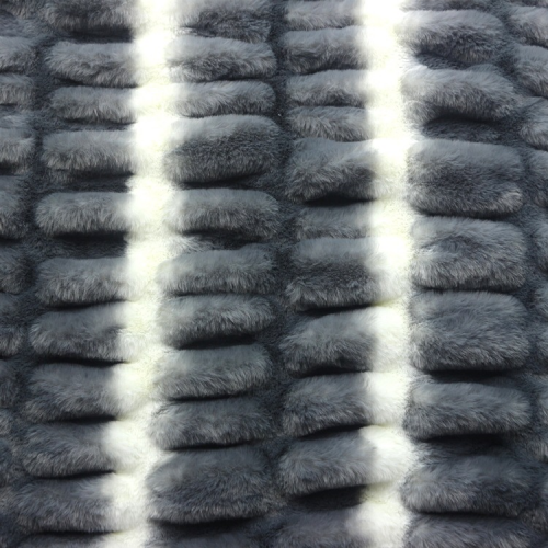 4-way Stretchable faux rabbit fur with animal printing (4)