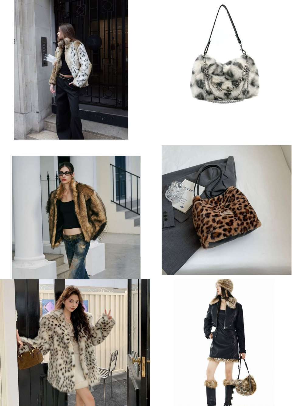 Animal printing faux fox fur (8)