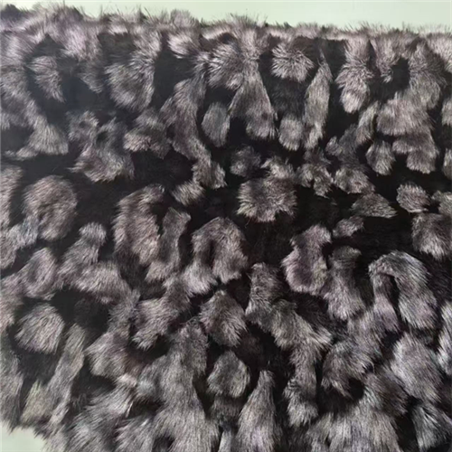 Jacquard Spliced Faux Fox Fur Fabric (6)