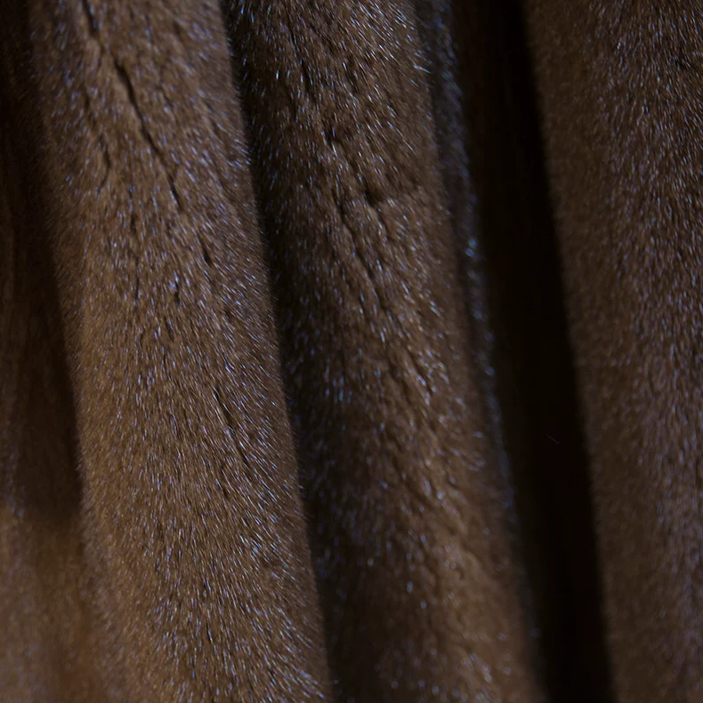 Long Hooded Faux Mink Coat with Fox Fur Trim (15)
