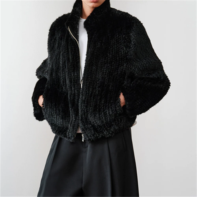 Short Faux Mink Fur Coat for Women (7)