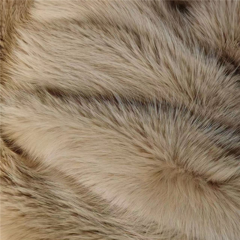 Warp knit faux fox fur-10