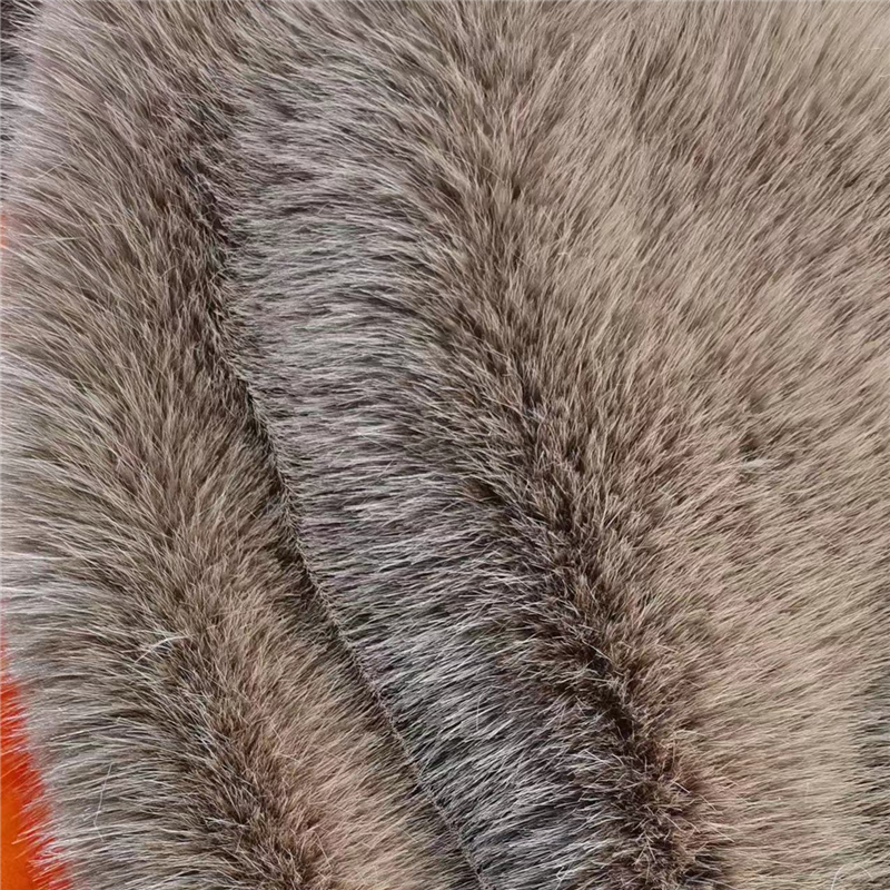 Warp knit faux fox fur-11
