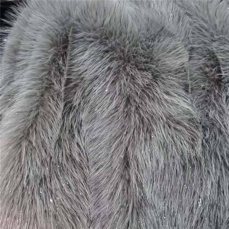 Warp knit faux fox fur-16