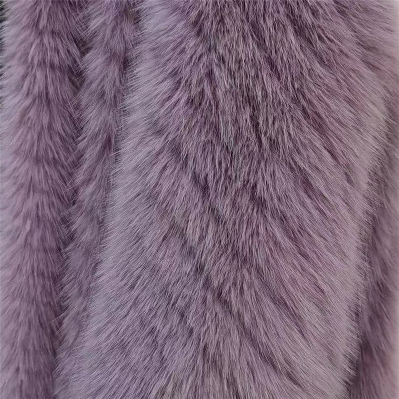 Warp knit faux fox fur-7