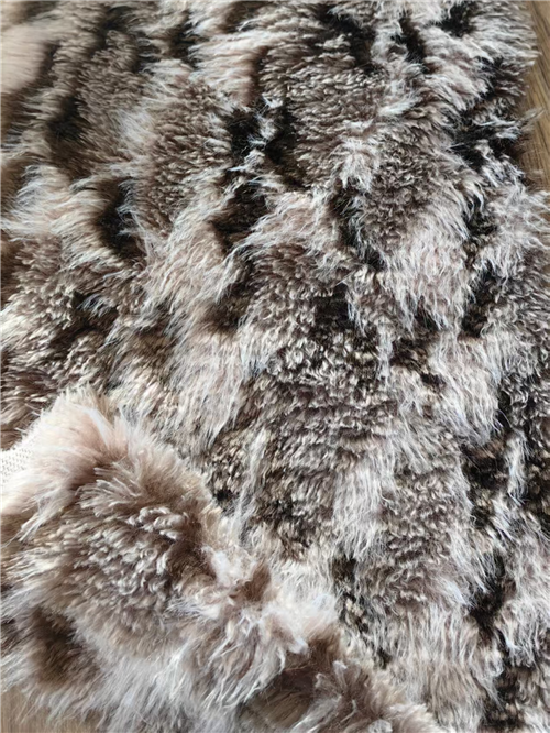 multi-color faux sheep fur