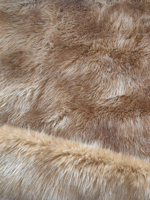 multi-color faux fox fur