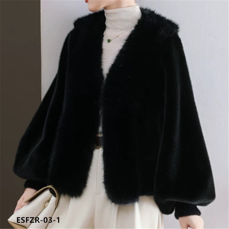 faux fur coat  - ESFZR-03-1