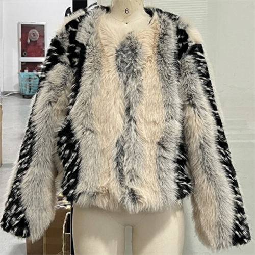 long pile jacquard faux fox fur (15)