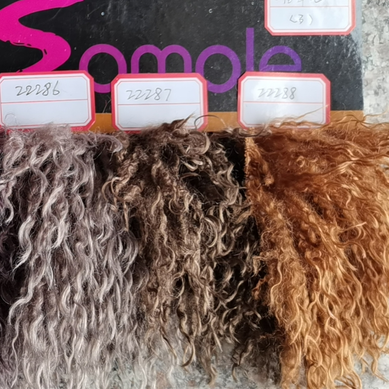warp knit faux sheep curly fur--15